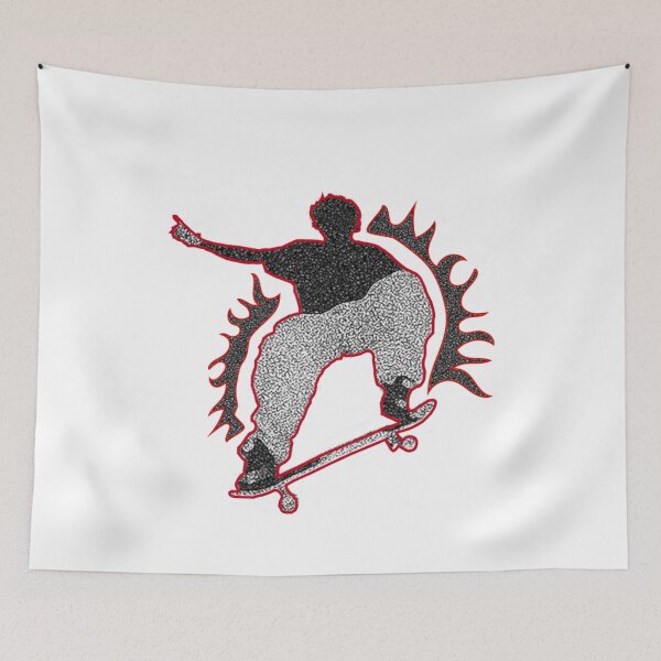 Item preview, Fiery Skateboarding Graphic designed and sold by annamelley.