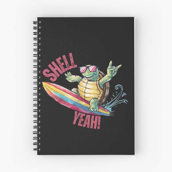 Item preview, Cute Surfing Turtle Shell Yeah designed and sold by AlienOccupation.