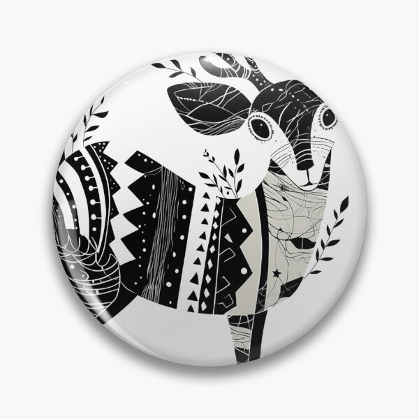 Item preview, deer zentangle style designed and sold by CHAEJIMIN.