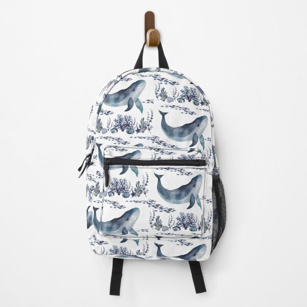 Item preview, Whale Under the Sea Navy Blue designed and sold by SeaStarAlex.