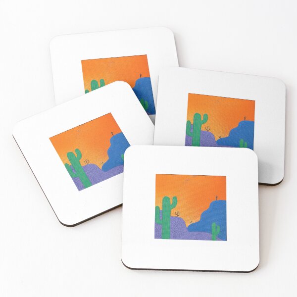 Item preview, Desert sunset view | saguaro cactus sunset | Sonoran desert | fine art designed and sold by DarbyHunterArt.