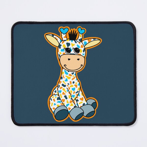 Item preview, Cute AroAce Pride Flag Giraffe Orange Yellow Blue White designed and sold by JoyfulJen.
