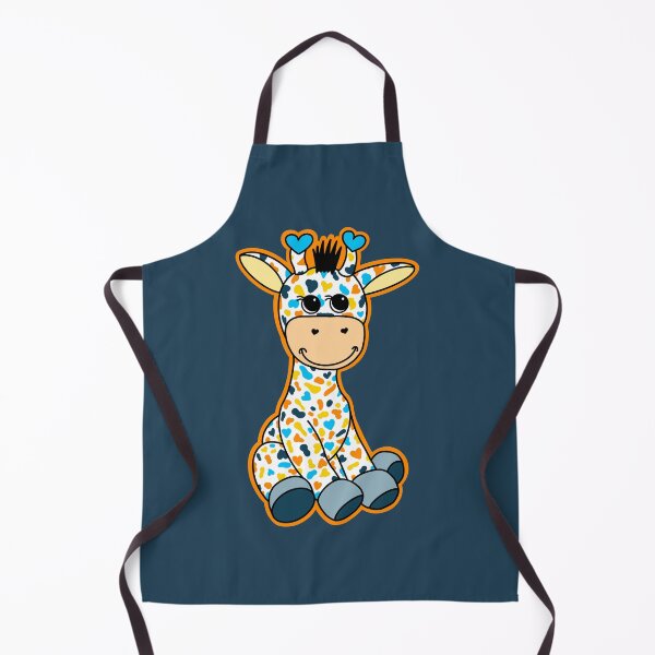 Item preview, Cute AroAce Pride Flag Giraffe Orange Yellow Blue White designed and sold by JoyfulJen.