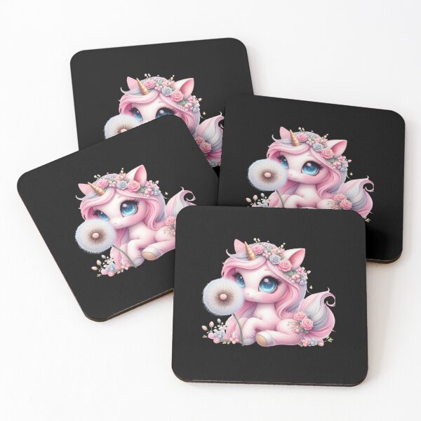 Item preview, Cute pastel color hair unicorn designed and sold by Sameena Fatima.