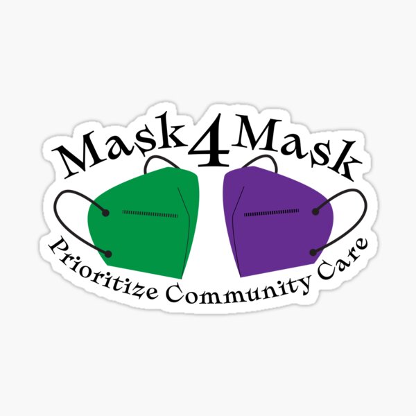 Artikel-Vorschau von Mask4Mask Community Care: Grün und Lila, designt und verkauft von Fin-Art-.