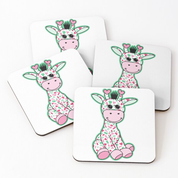 Item preview, Cute Abrosexual Pride Flag Giraffe Pink Green White designed and sold by JoyfulJen.