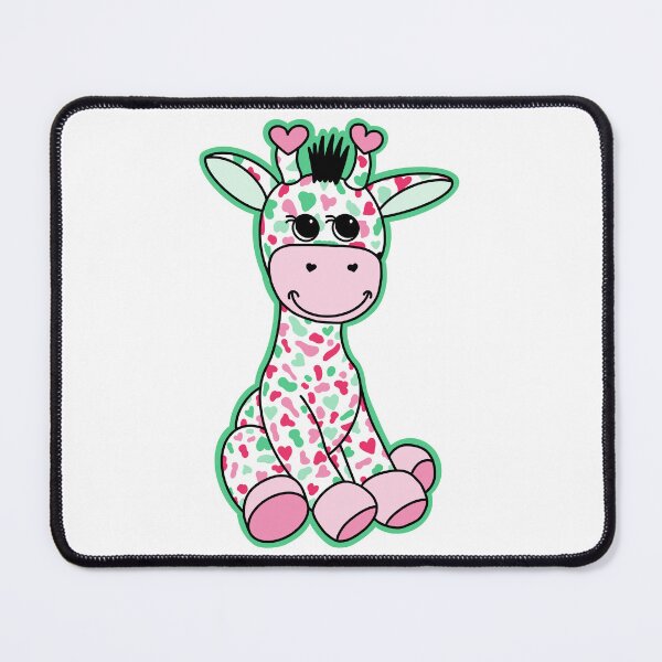 Item preview, Cute Abrosexual Pride Flag Giraffe Pink Green White designed and sold by JoyfulJen.