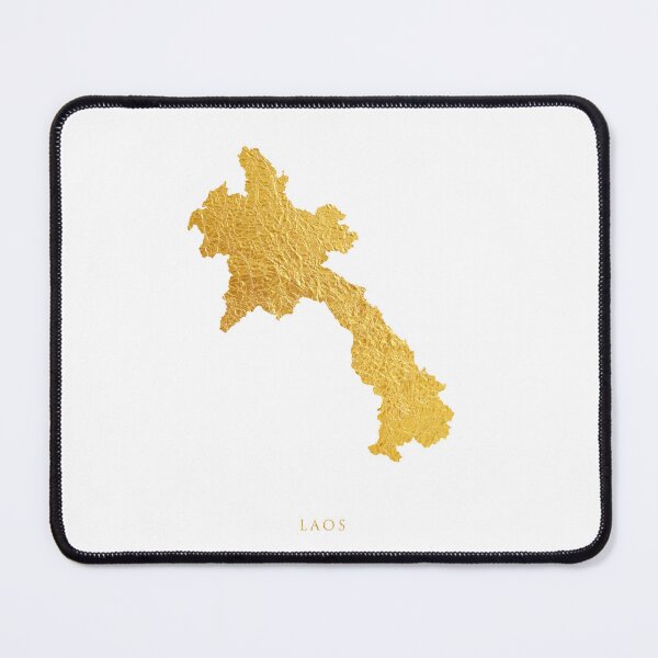 Item preview, Laos Gold Map designed and sold by ArtPrints.