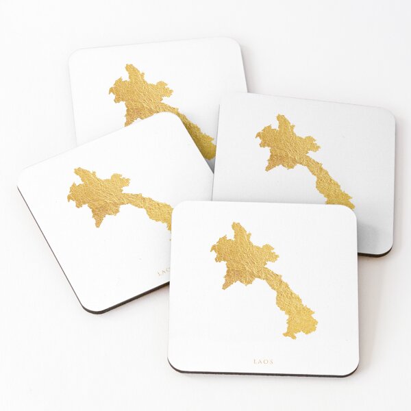 Item preview, Laos Gold Map designed and sold by ArtPrints.