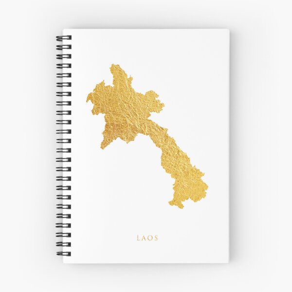 Item preview, Laos Gold Map designed and sold by ArtPrints.