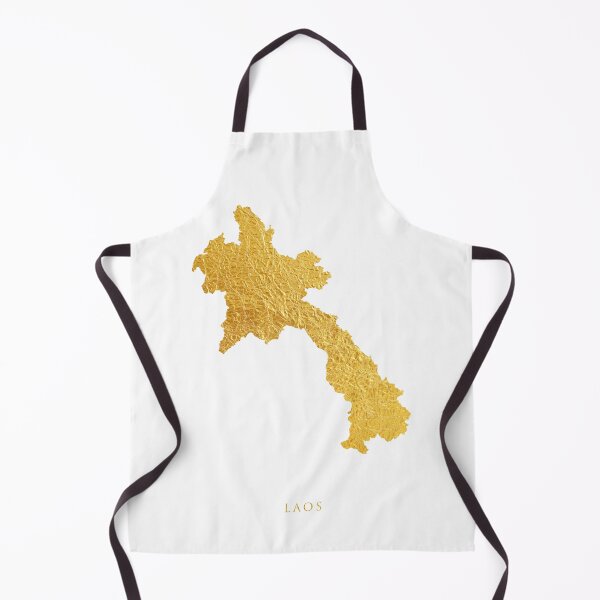 Item preview, Laos Gold Map designed and sold by ArtPrints.