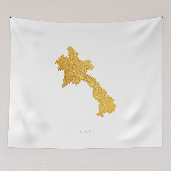 Item preview, Laos Gold Map designed and sold by ArtPrints.