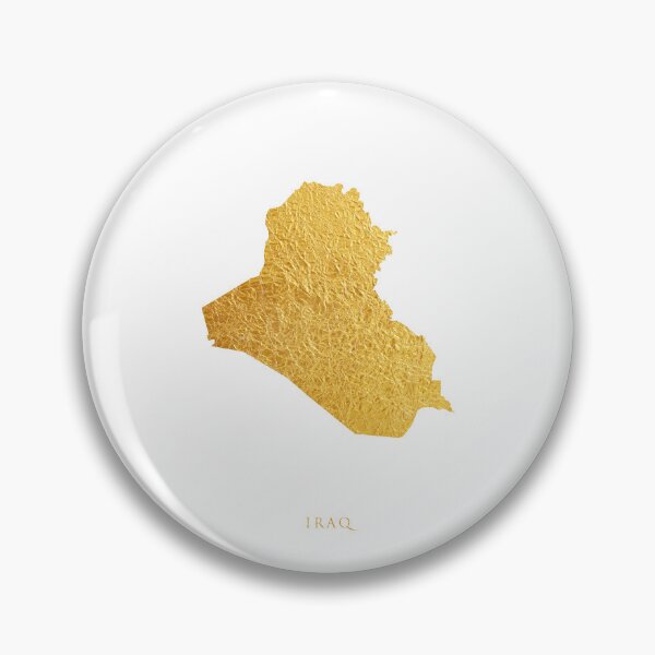 Item preview, Iraq Gold Map designed and sold by ArtPrints.