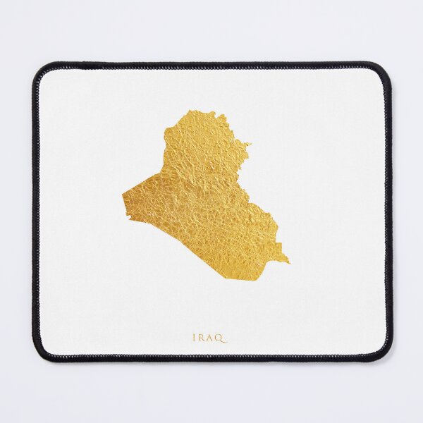 Item preview, Iraq Gold Map designed and sold by ArtPrints.