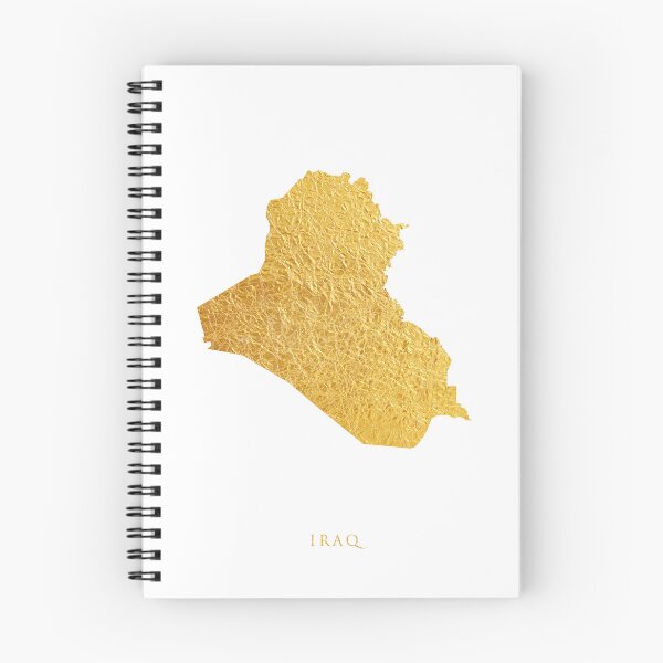 Item preview, Iraq Gold Map designed and sold by ArtPrints.