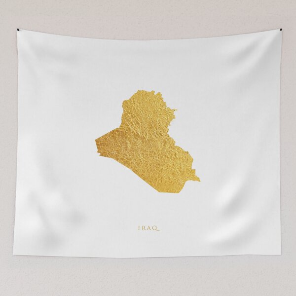 Item preview, Iraq Gold Map designed and sold by ArtPrints.