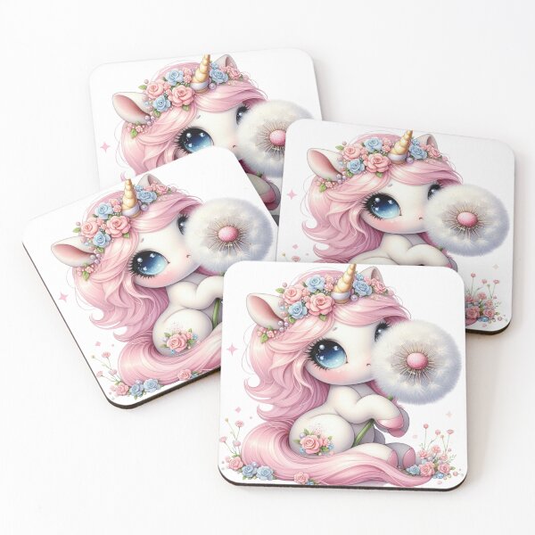 Item preview, Cute pastel color hair unicorn designed and sold by Sameena Fatima.