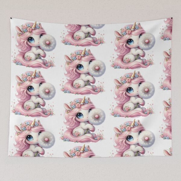 Item preview, Cute pastel color hair unicorn designed and sold by Sameena Fatima.