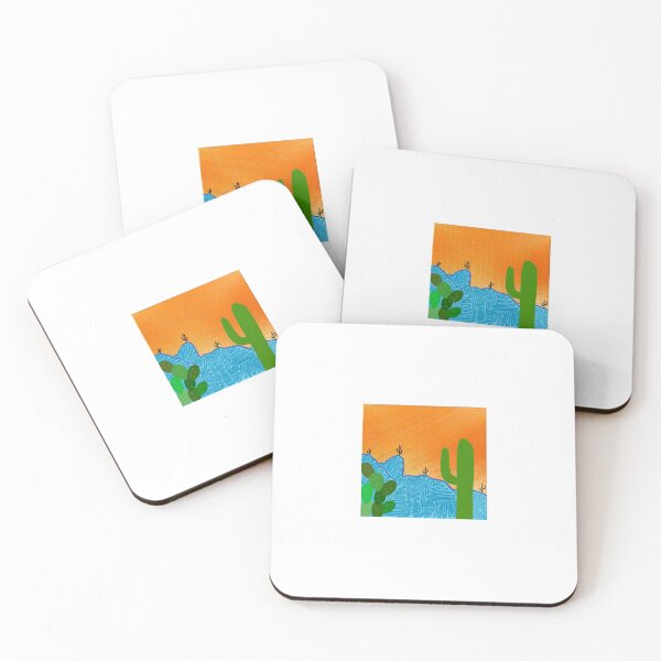 Item preview, Desert sunset view | saguaro cactus sunset | Sonoran desert | fine art designed and sold by DarbyHunterArt.