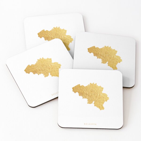 Item preview, Belgium Gold Map designed and sold by ArtPrints.