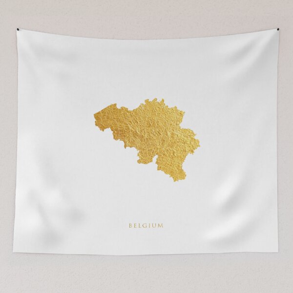 Item preview, Belgium Gold Map designed and sold by ArtPrints.