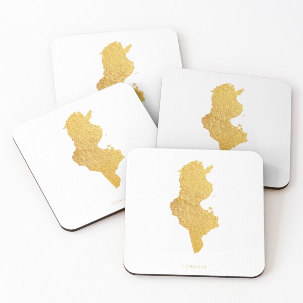 Item preview, Tunisia Gold Map designed and sold by ArtPrints.
