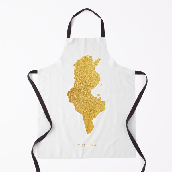 Item preview, Tunisia Gold Map designed and sold by ArtPrints.