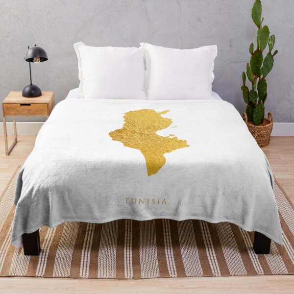 Item preview, Tunisia Gold Map designed and sold by ArtPrints.