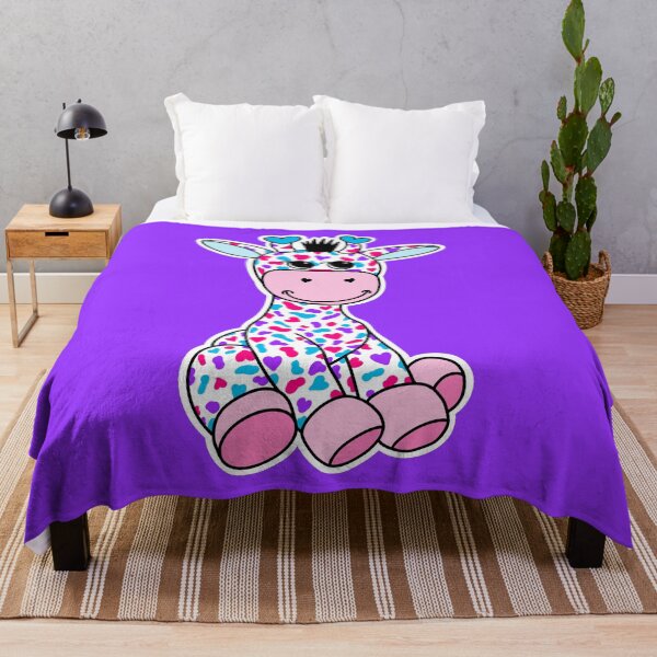 Item preview, Cute Androgyne Pride Flag Giraffe Pink Purple Blue designed and sold by JoyfulJen.
