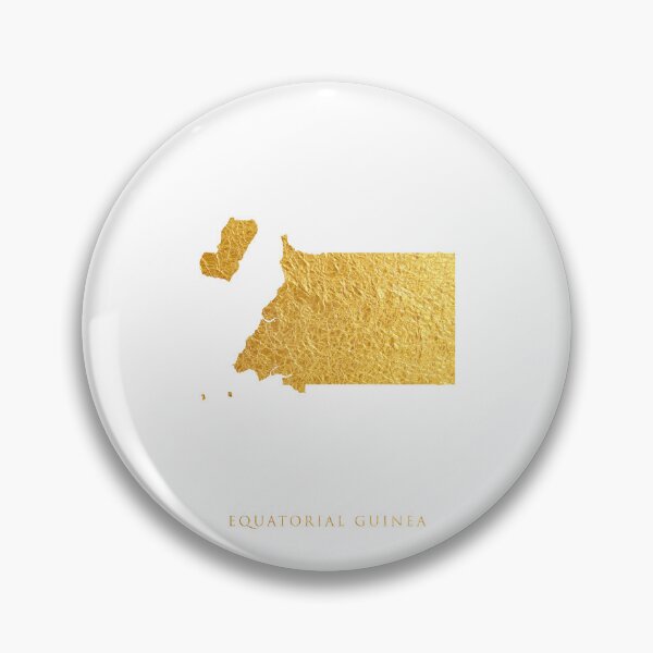 Item preview, Equatorial Guinea Gold Map designed and sold by ArtPrints.