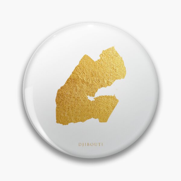 Item preview, Djibouti Gold Map designed and sold by ArtPrints.