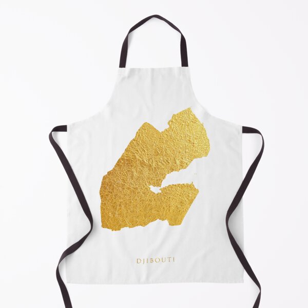 Item preview, Djibouti Gold Map designed and sold by ArtPrints.