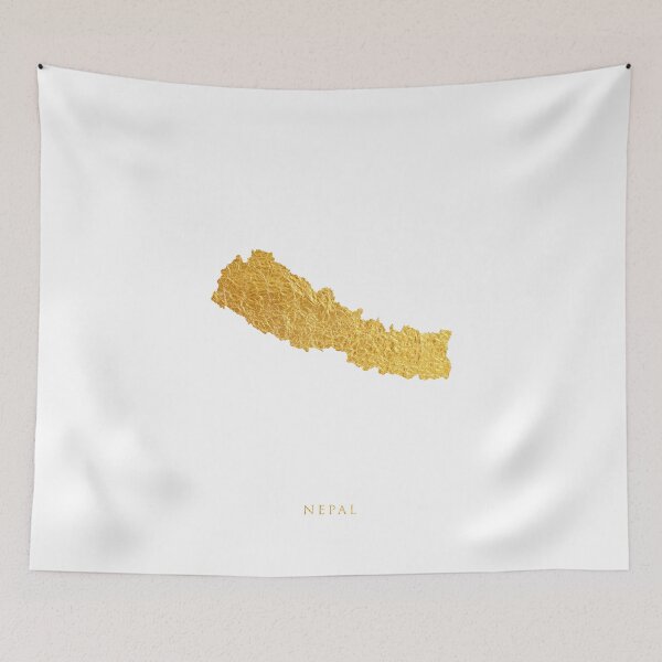 Item preview, Nepal Gold Map designed and sold by ArtPrints.