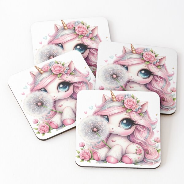 Item preview, Cute pastel color hair unicorn designed and sold by Sameena Fatima.