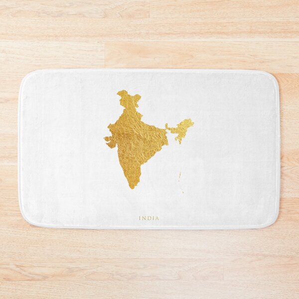 Item preview, India Gold Map designed and sold by ArtPrints.