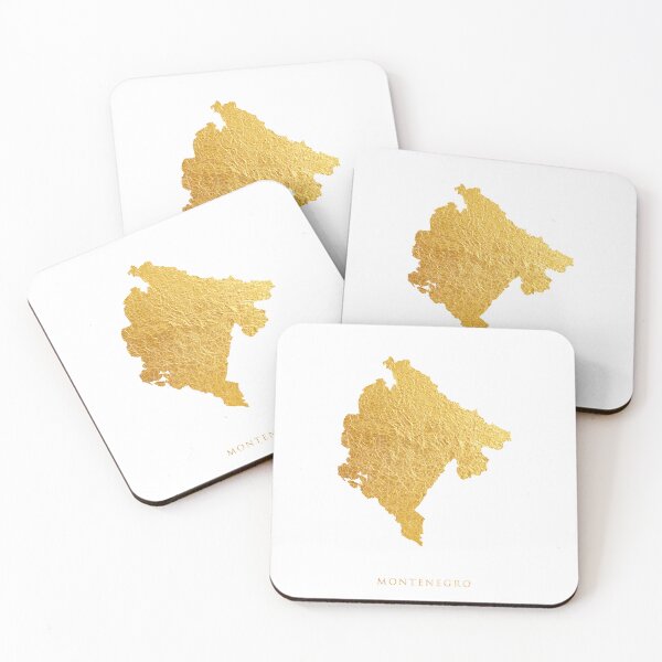 Item preview, Montenegro Gold Map designed and sold by ArtPrints.