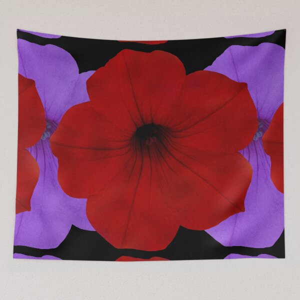 Item preview, Red Purple Petunia Photography / Floral Photography designed and sold by Victoria Rose.