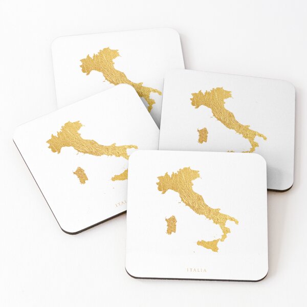 Item preview, Italia Gold Map designed and sold by ArtPrints.