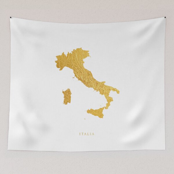 Item preview, Italia Gold Map designed and sold by ArtPrints.