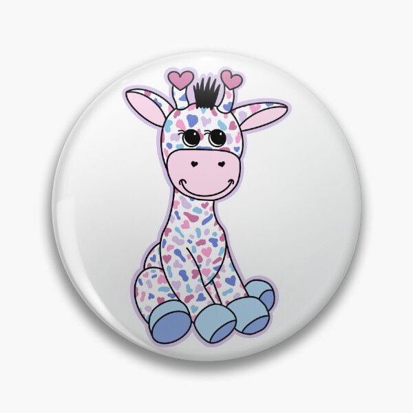 Item preview, Cute Bigender Pride Flag Giraffe Pastel Pink Purple Blue designed and sold by JoyfulJen.