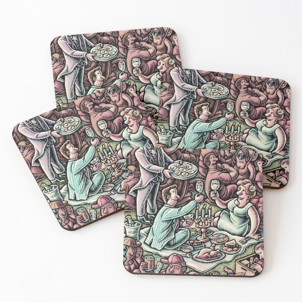 Item preview, Gourmet Picnic in a Crowded City Park designed and sold by LisaHaney.