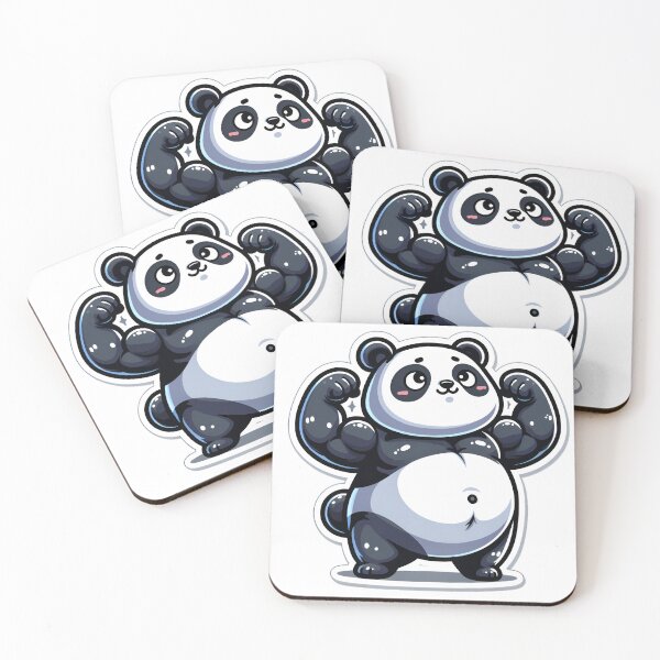 Item preview, Panda bodybuilding Bicep Flexing designed and sold by LoveLabDesign.