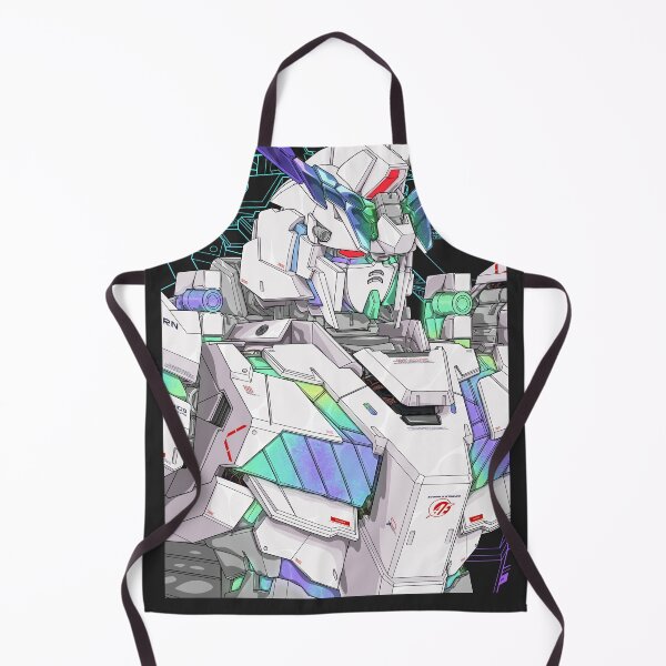 Item preview, White Cool Pastel Unicorn Gundam Art - Anime Mecha Design designed and sold by deveerei.