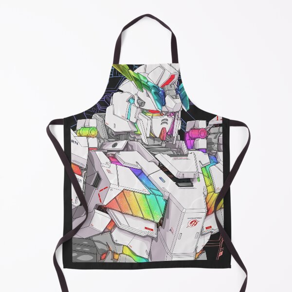 Item preview, White Rainbow Unicorn Gundam Art - Anime Mecha Design designed and sold by deveerei.