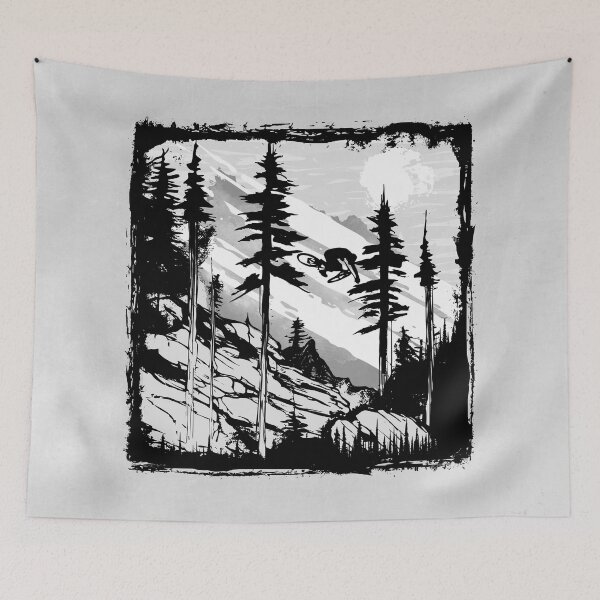 Item preview, Forest MTB Rider. Forest bike art designed and sold by tabemisa.