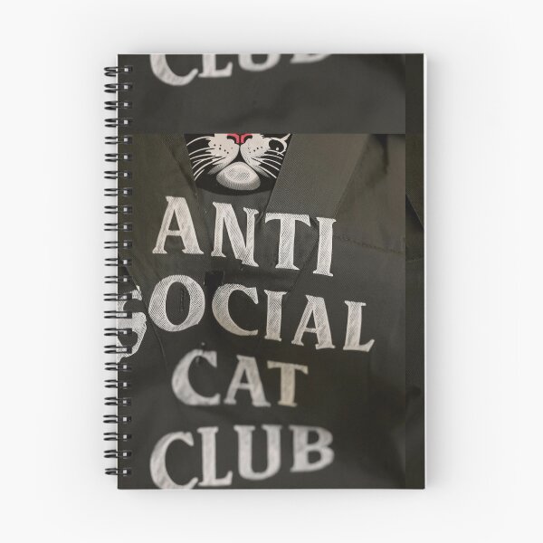 Item preview, Black Anti Social Cat Club Sticker designed and sold by CatStickershere.
