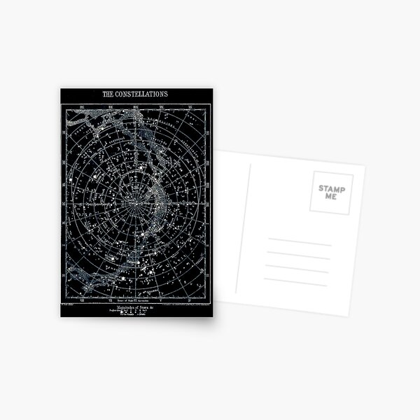 Item preview, STAR CONSTELLATIONS : Vintage 1900 Galaxy Chart Map designed and sold by posterbobs.