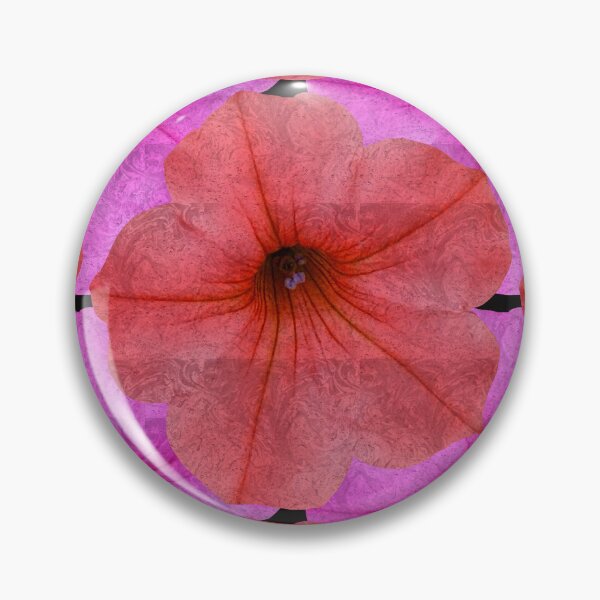 Item preview, Stained Glass Pink Orange Petunia Photography / Floral Photography designed and sold by Victoria Rose.