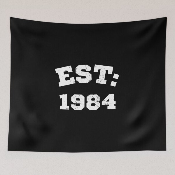 Item preview, EST: 1984 (white letters) designed and sold by BakaDoodles.