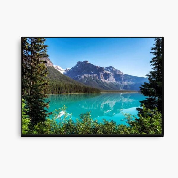 Emerald Lake in Rocky Mountains Canvas Print